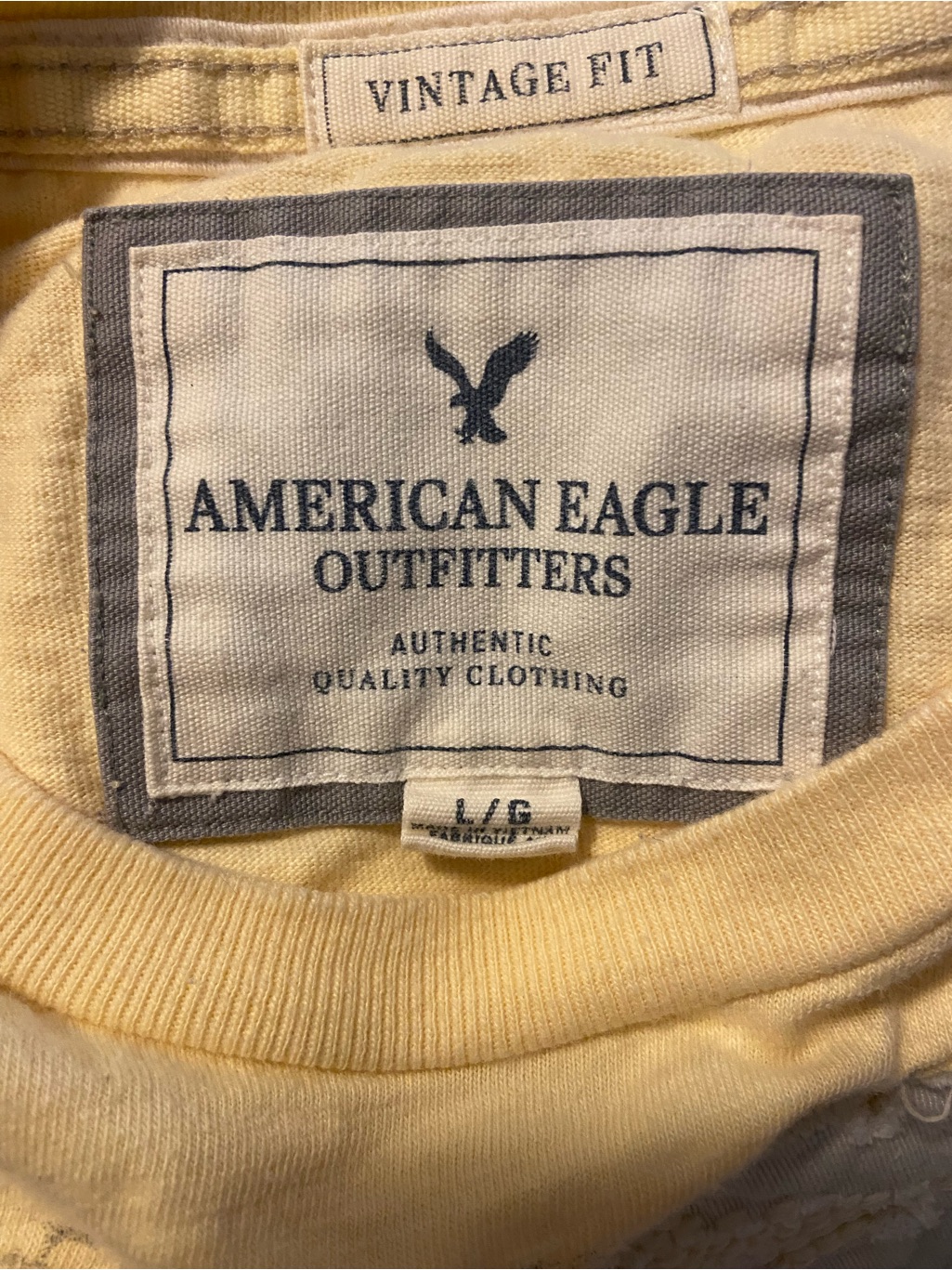American Eagle Outfitters Men's Crewneck T Shirt In Pale Yellow